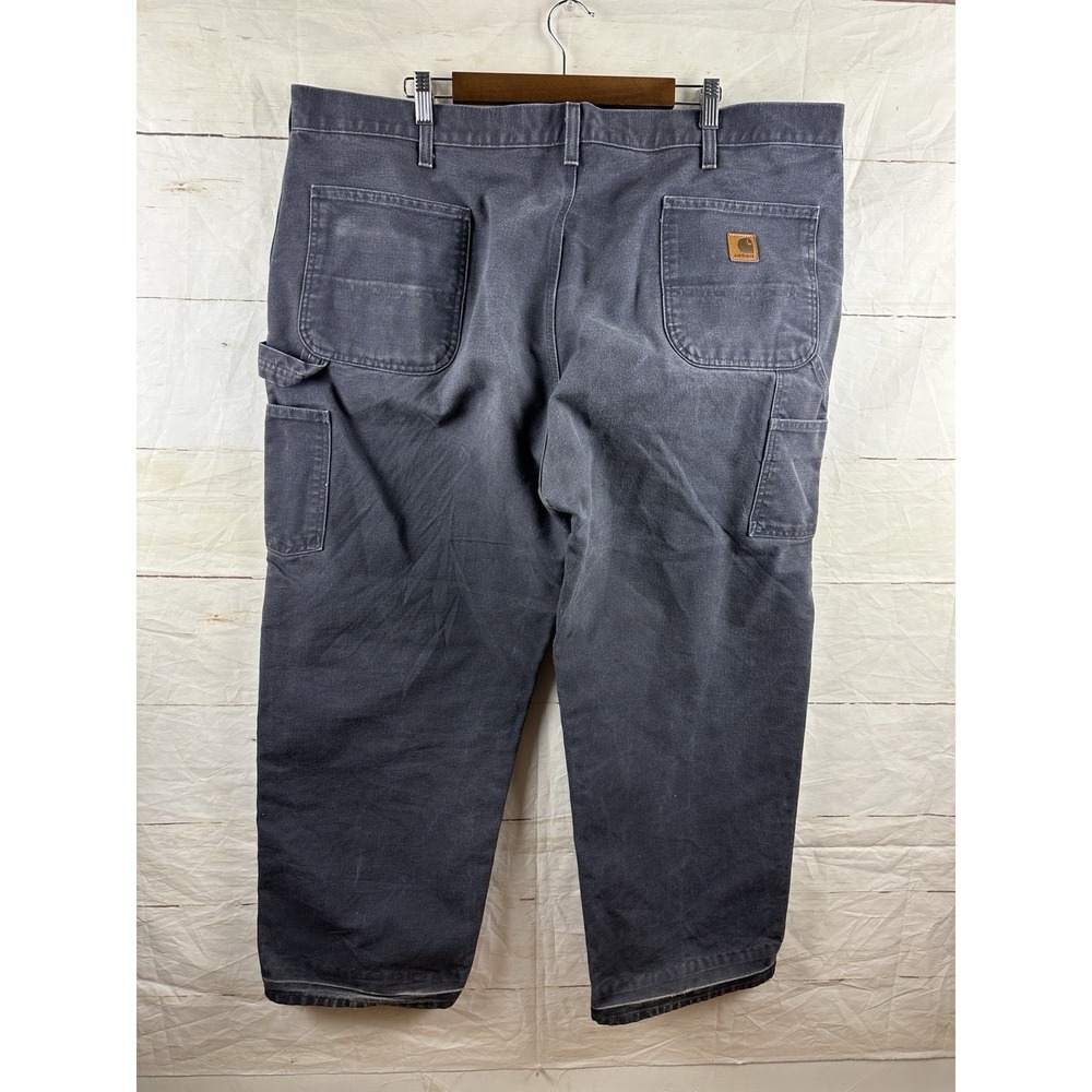 Carhartt B11 PTB Dungaree Fit Petrol Blue 44x30 Carpenter Pants Faded